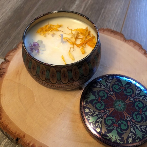 *Orange Aura* 4.4oz Soy Wax Candle - Picture 1 of 5